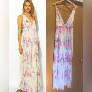 Oh My Love Pastel Watercolor Maxi